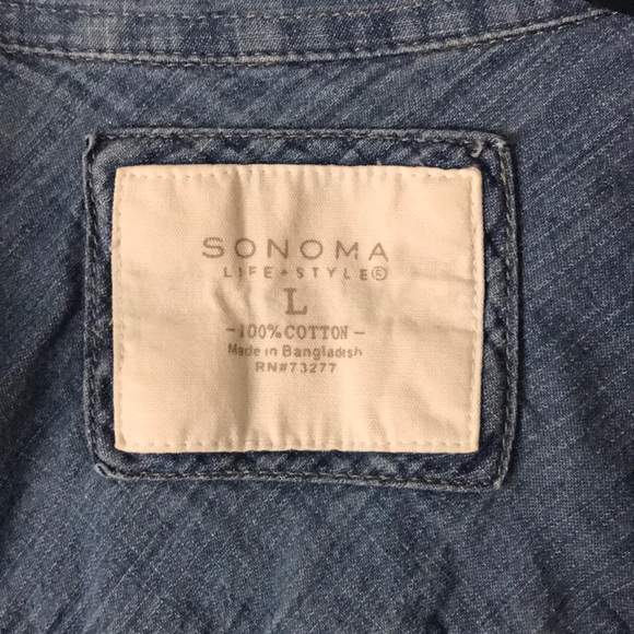 Denim Button Down Shirt - Picture 5 of 5